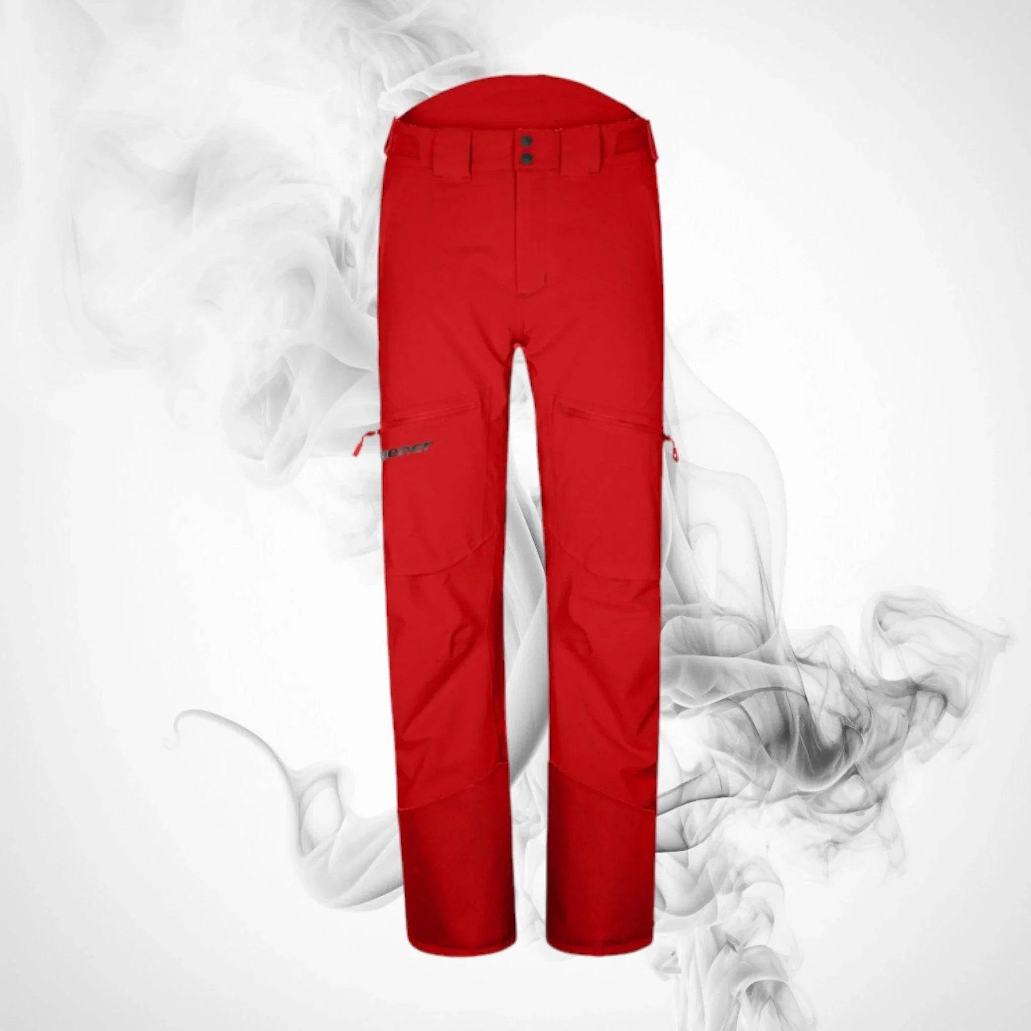 Ski Man ZIENER Temmo Full-Zip pants Red - Dash Racegear Store