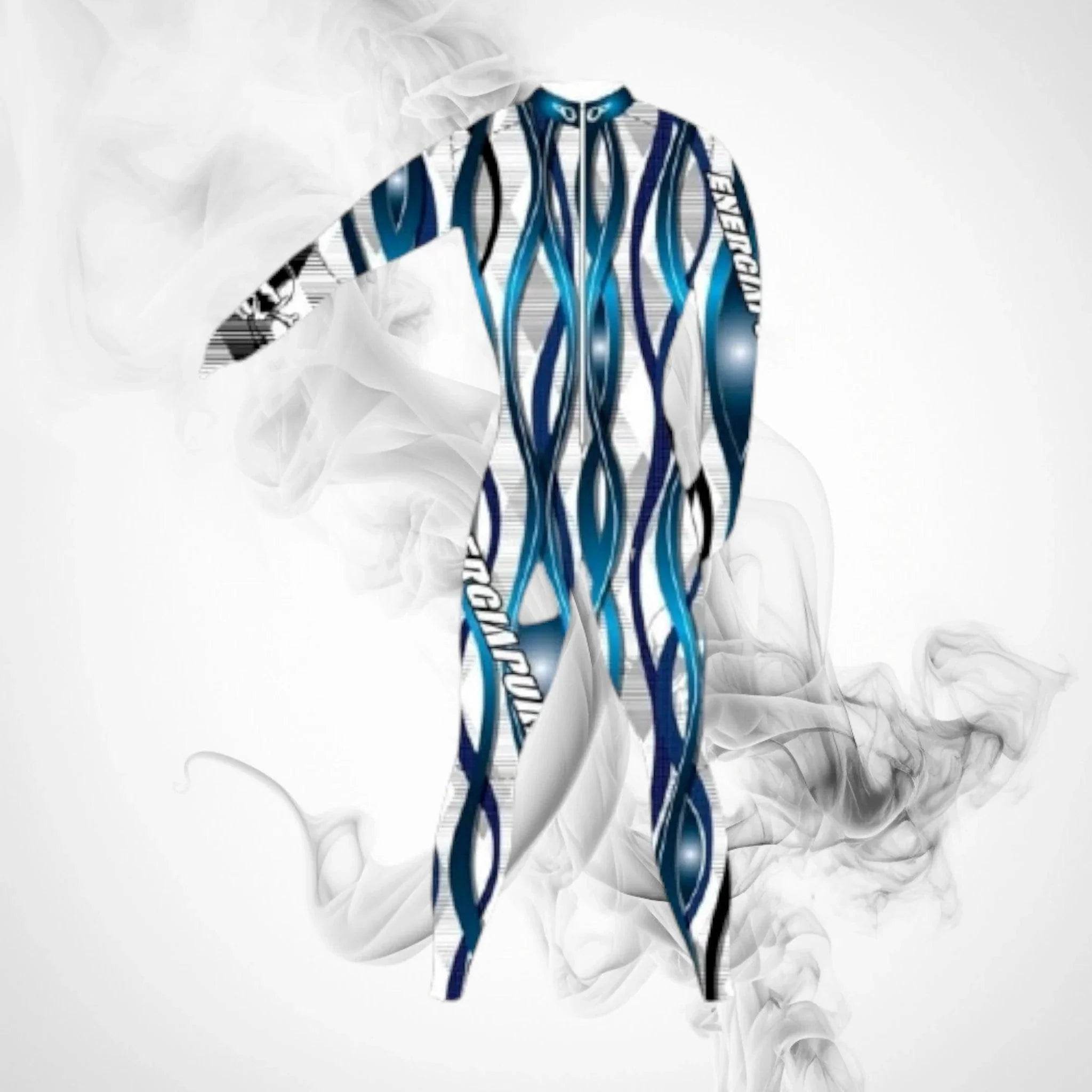 Ski Race Suit ENERGIAPURA Wave Blue Junior - Dash Racegear Store