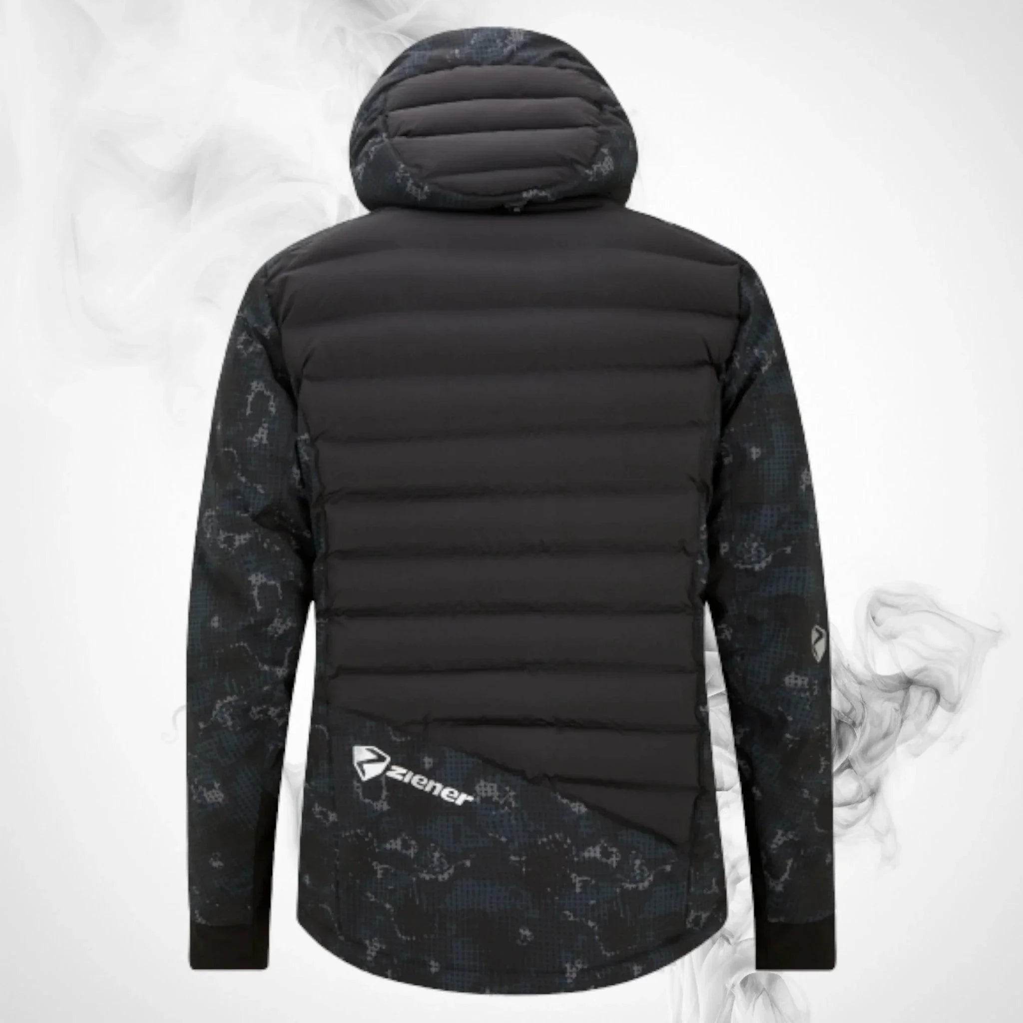 Ski Ziener RCE Coach Jacket Man Black Foggy Print - Dash Racegear Store