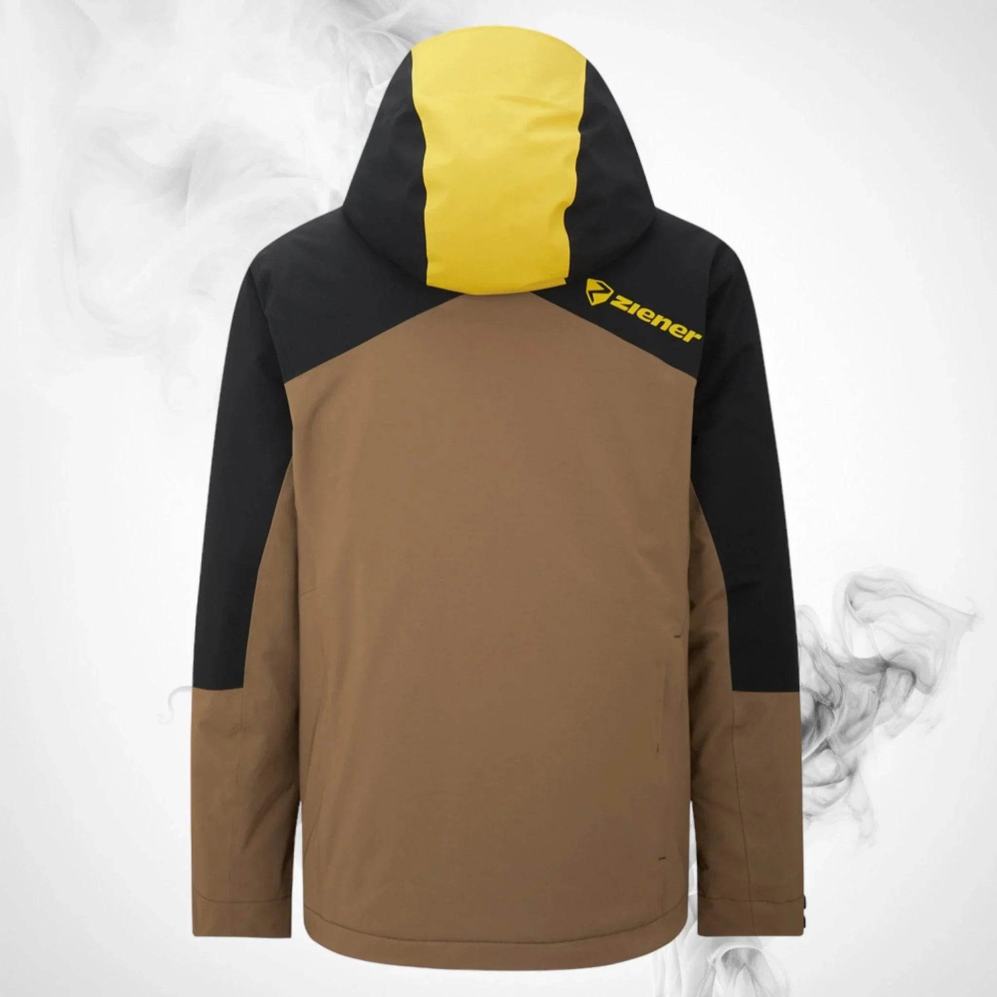 Ski jacket Ziener Trivor Man Padded Black Mustard - Dash Racegear Store