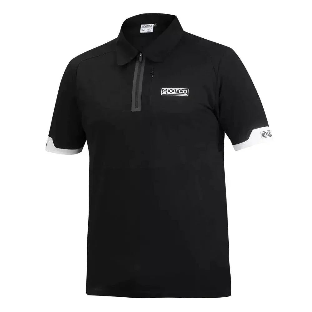 Sparco Polo Zip New desinged T-shirt Black Black