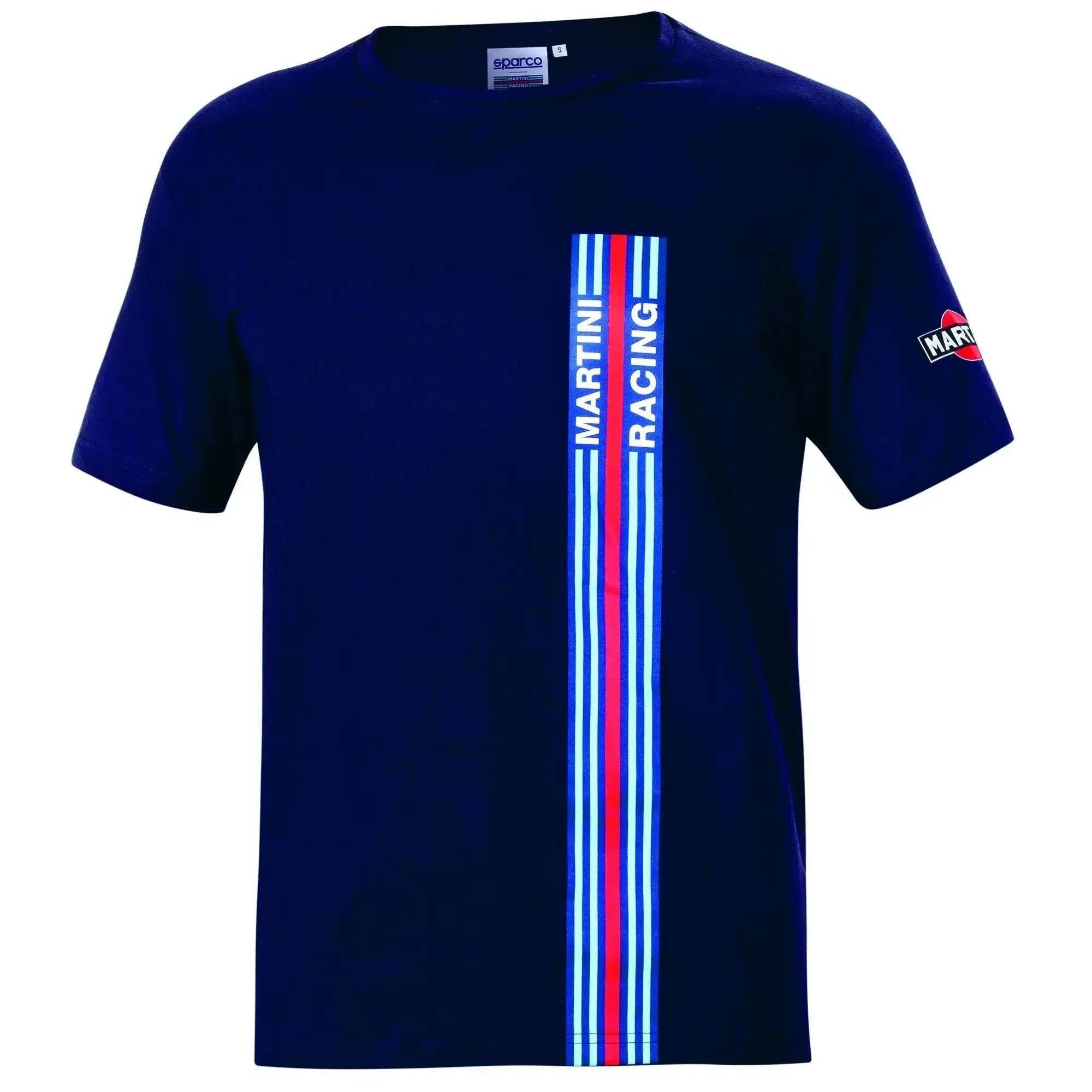 Sparco T-Shirt Big Stripes Martini Racing - Dash Racegear Store