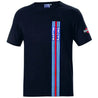 Sparco T-Shirt Big Stripes Martini Racing - Dash Racegear Store