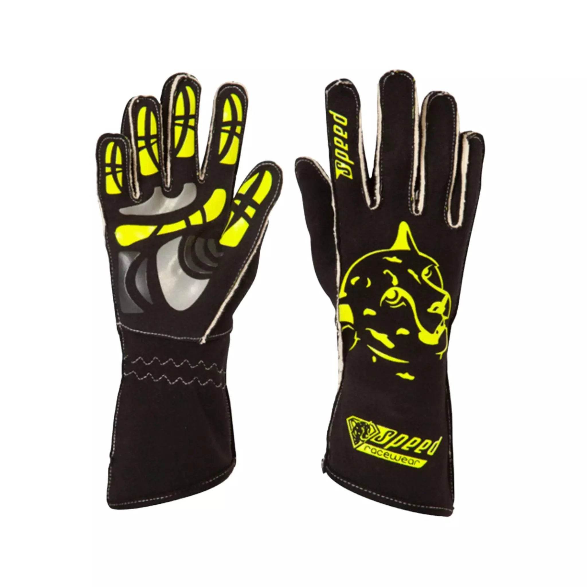 Speed gloves Melbourne G-2 Black/Fluo - Dash Racegear Store
