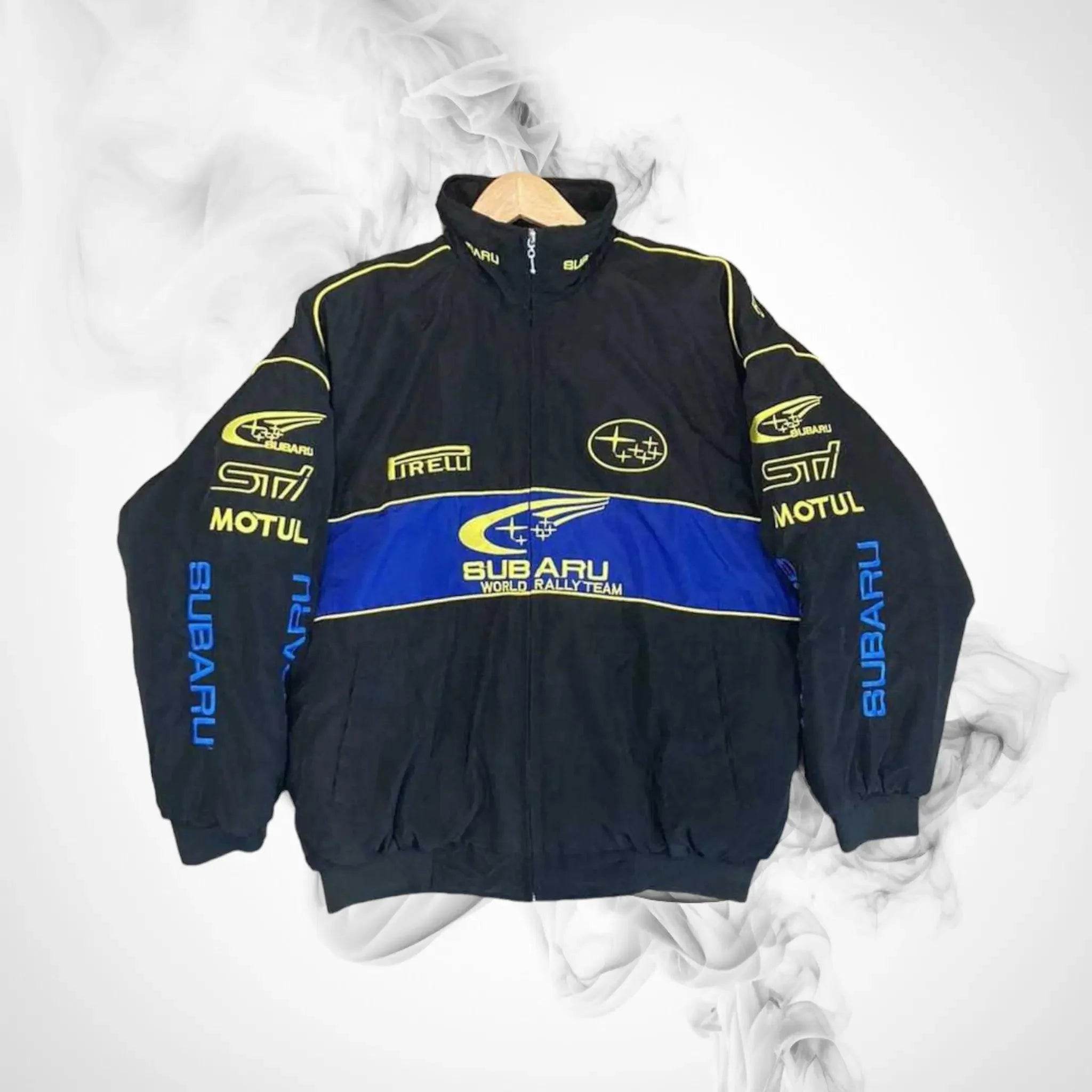Subaru Racing Vintage Zip Up Unisex Jacket - Dash Racegear Store