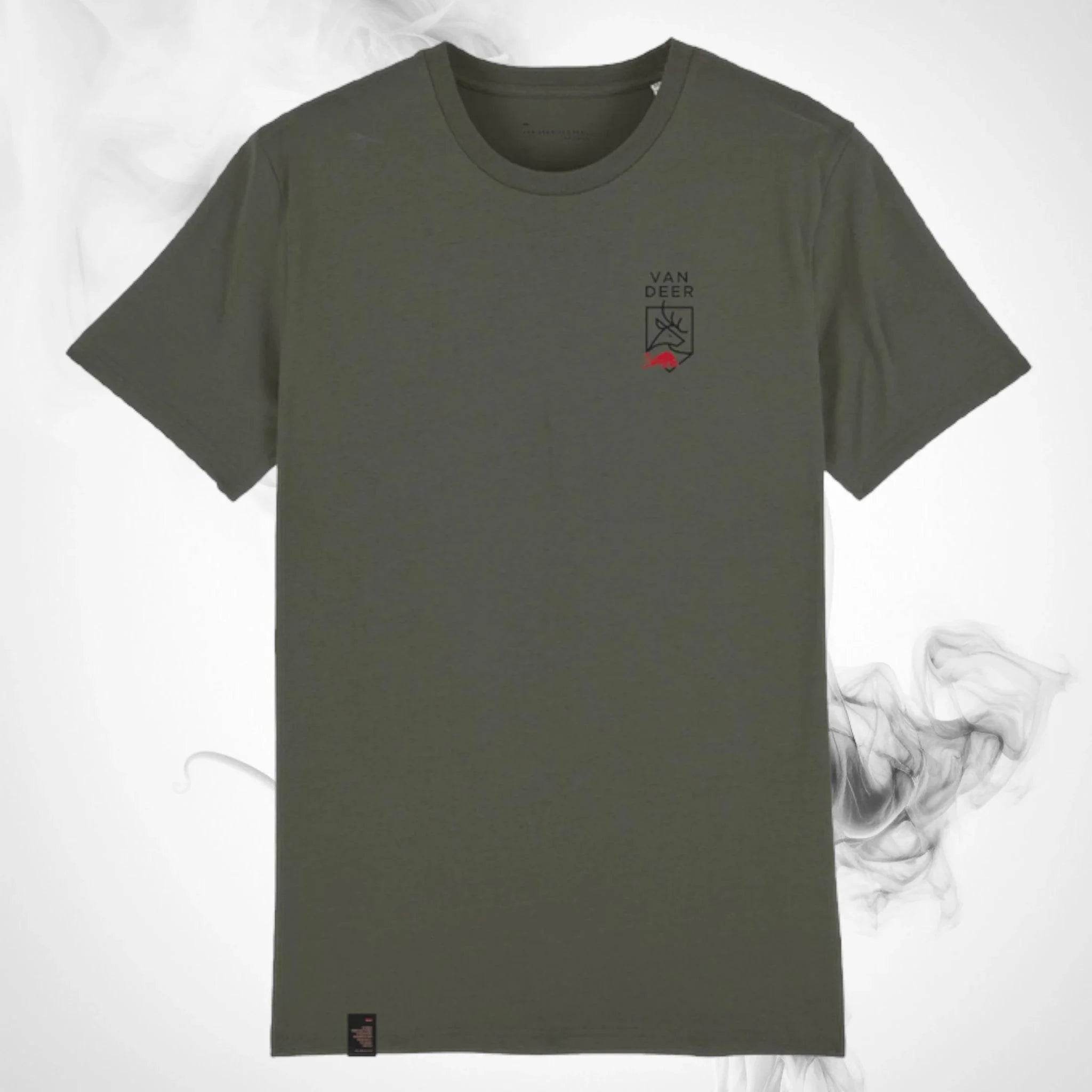 Ski T-shirt Van Deer Logo Shirt Khaki - 2023/24 - Dash Racegear Store
