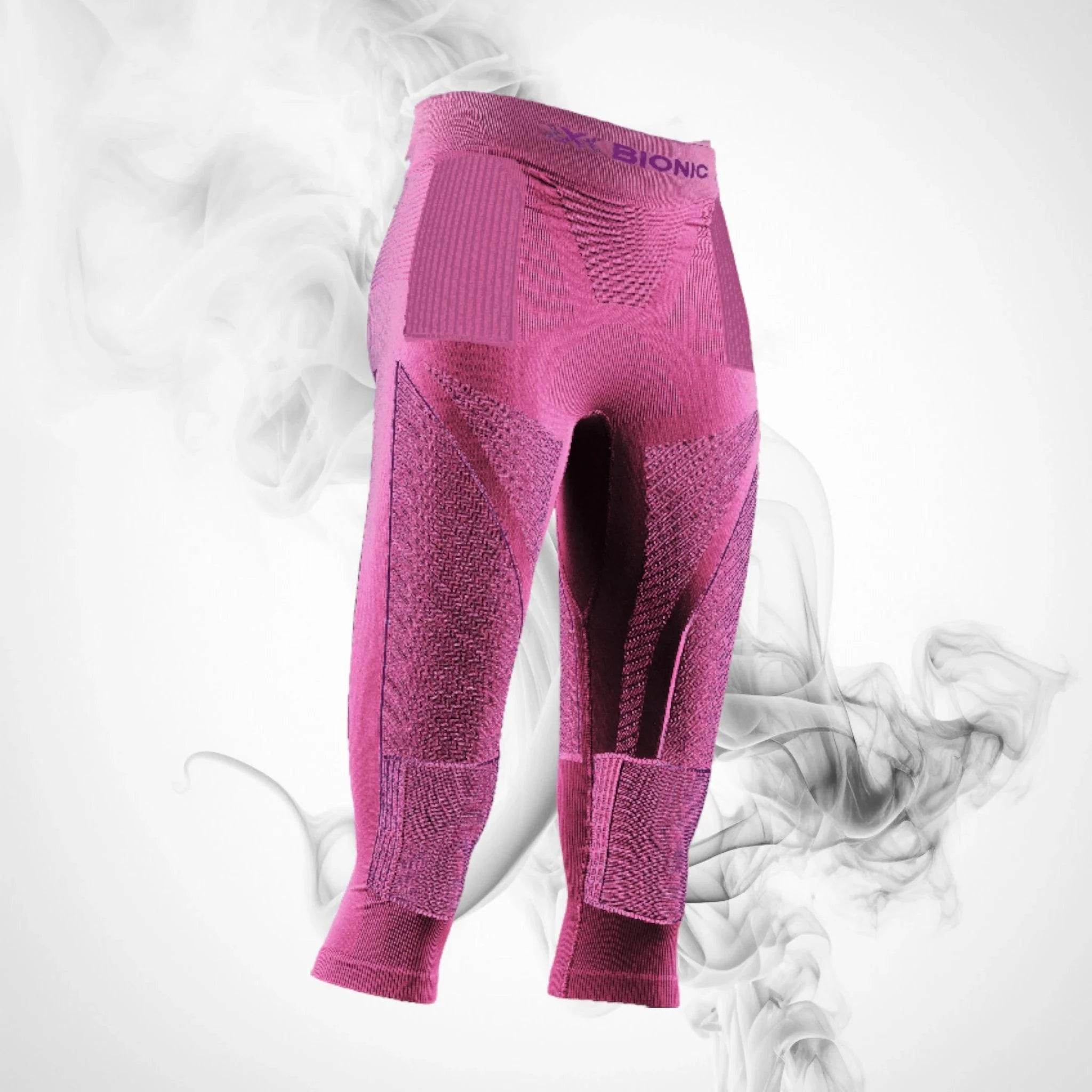 Ski Thermal underwear X-bionic Energy Accumulator 4.0 Pants 3/4 Women Magnolia Purple/Fuchsia - 2023/24 - Dash Racegear Store
