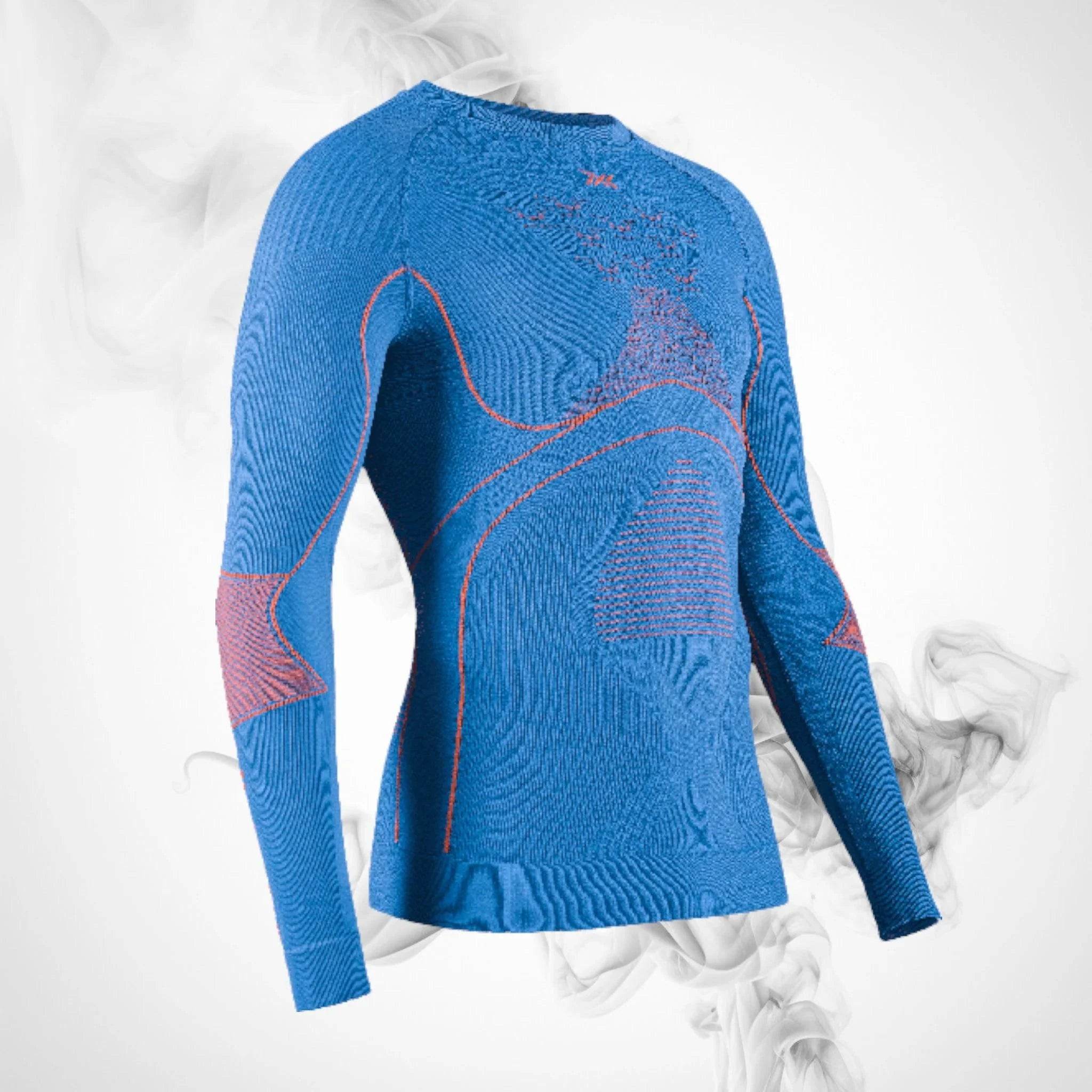 Ski Thermal underwear X-bionic Energy Accumulator 4.0 Shirt LG SL Men Galactic Blue/Vibrant Orange - 2023/24 - Dash Racegear Store