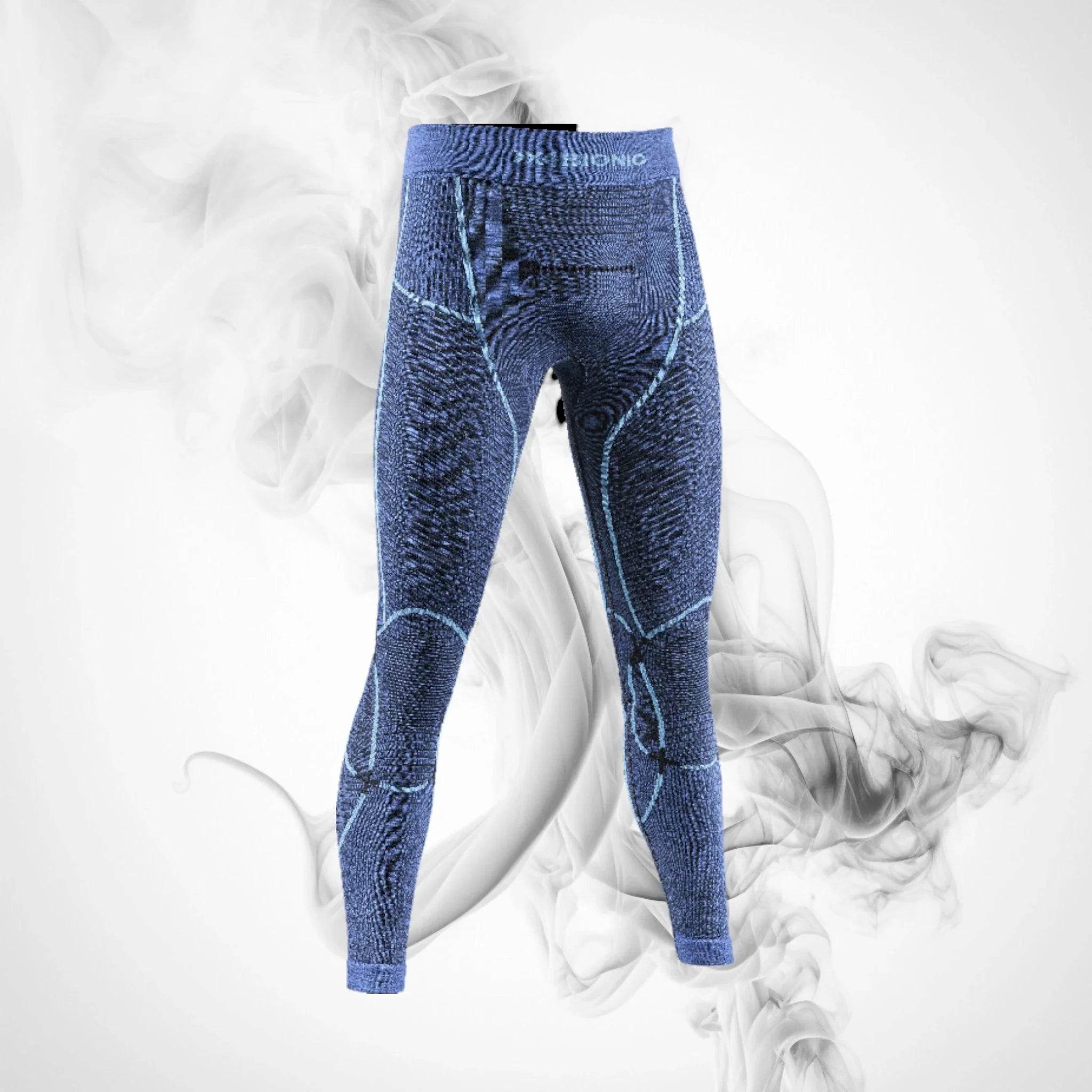 Ski Thermal underwear X-bionic Merino Pants Men Dark Ocean/Sky Blue- 2023/24 XXL