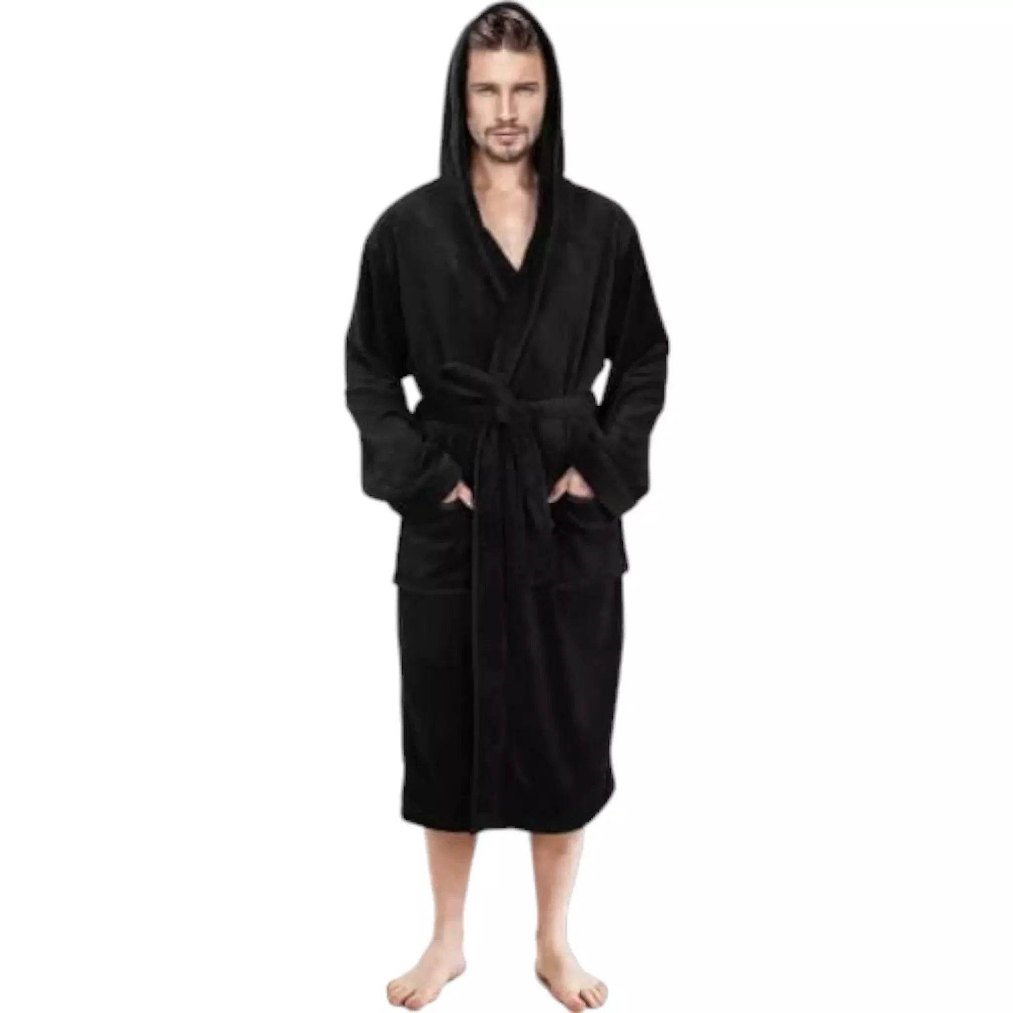 Unisex Fleece Hooded Bathrobes - Dash Racegear Store