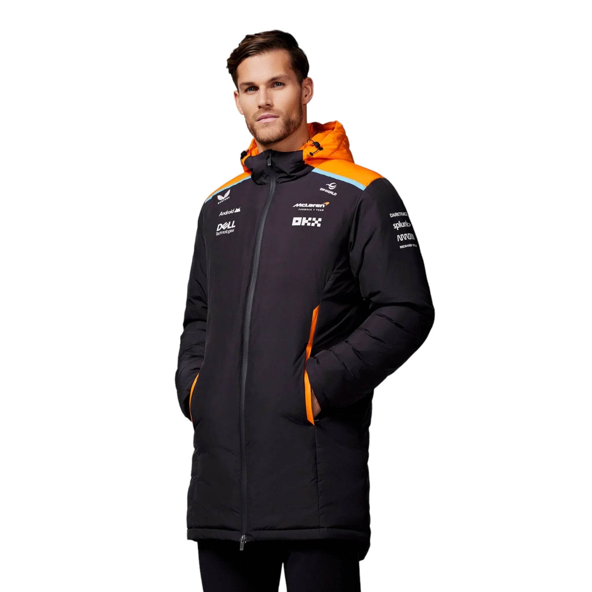 Unisex Official Teamwear Longline Padded Jacket Formula 1 - Dash Racegear Store