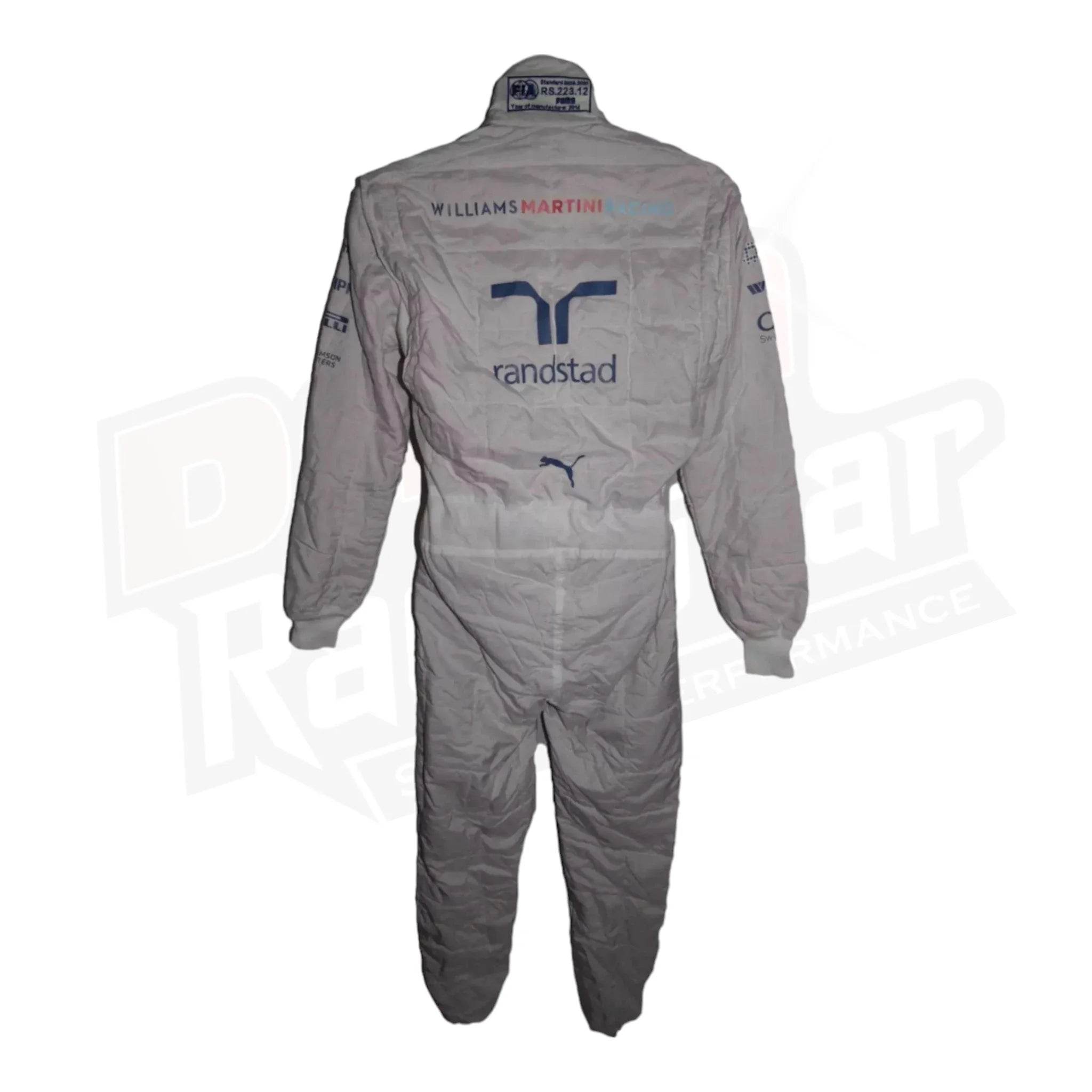 Valtteri Bottas 2014 Williams Martini race suit KIDS – Russian GP spec - Dash Racegear Store