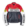 Vintage Ferrari Racing Leather Biker Jacket - Dash Racegear Store