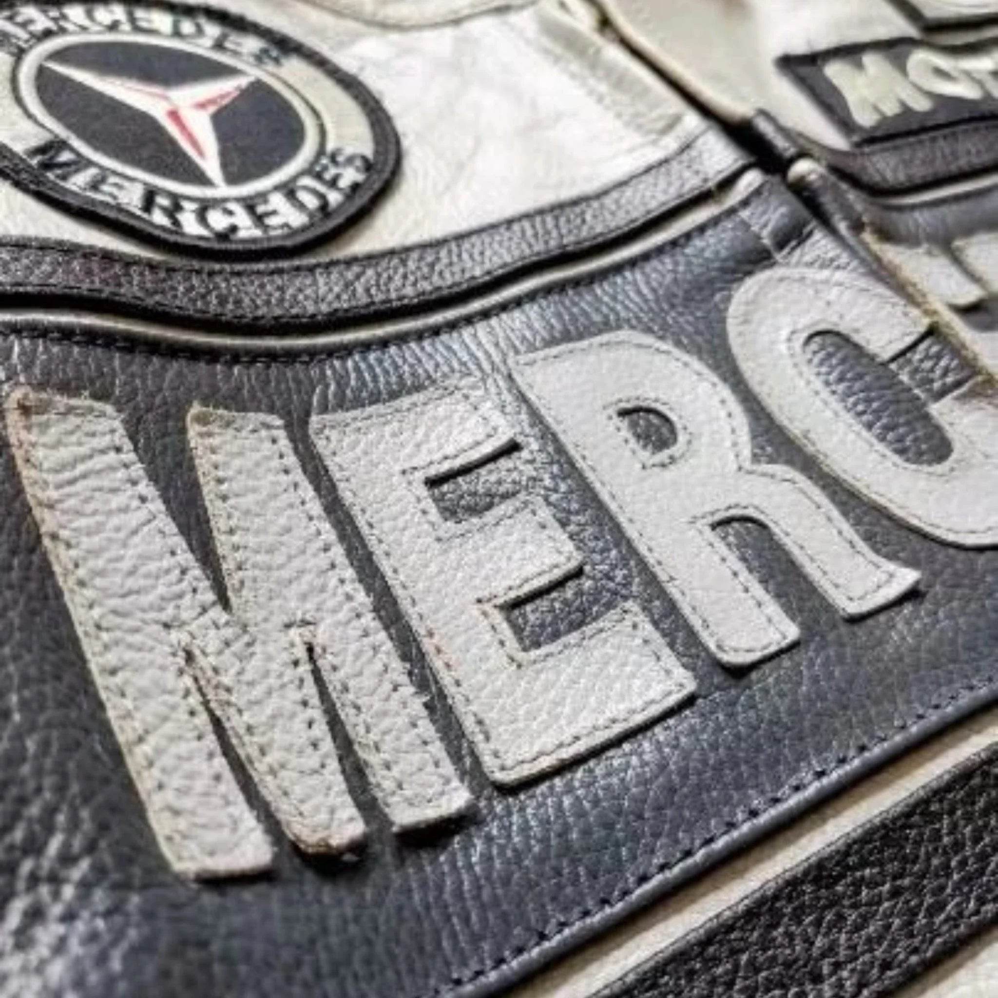 Vintage Mercedes-Benz Leather Racing Jacket - Dash Racegear Store