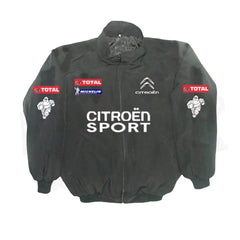 Vintage Citroen F1 Racing Embroidered Bomber Jacket