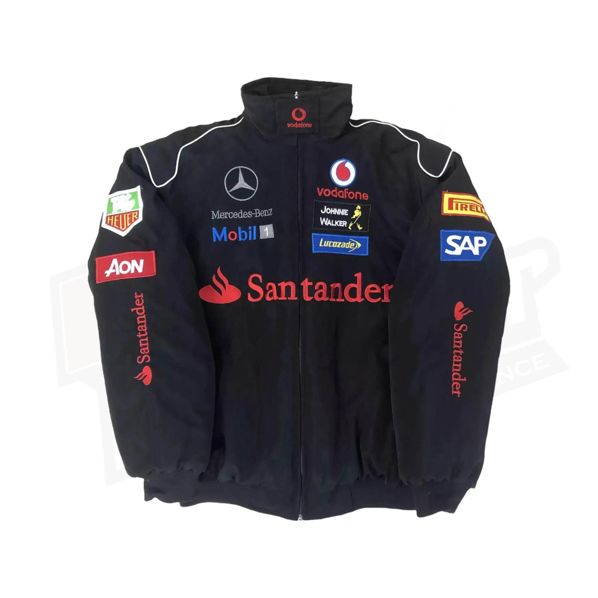 Vintage Edition Black Mercedes F1 Jacket - Dash Racegear Store