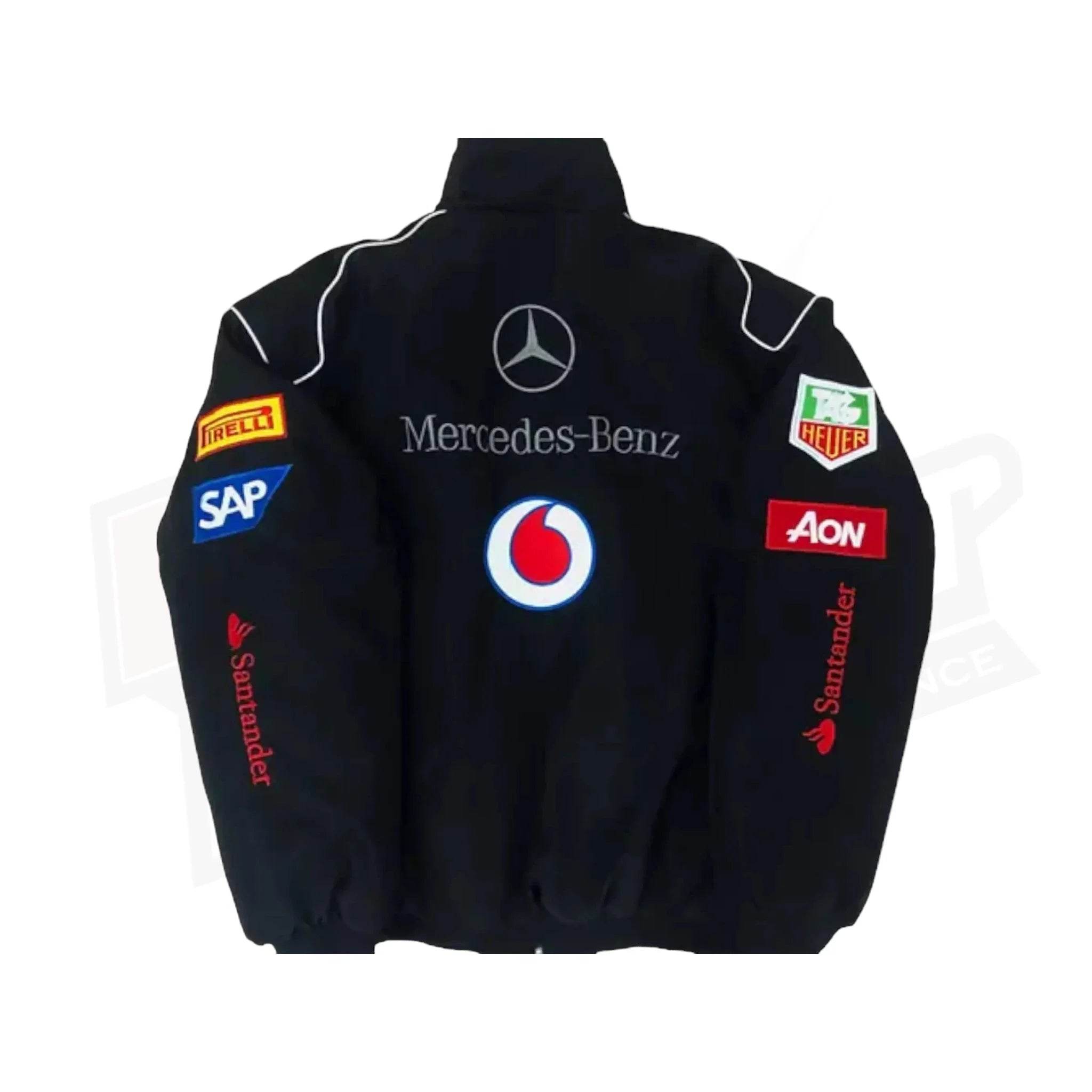 Vintage Edition Black Mercedes F1 Jacket - Dash Racegear Store