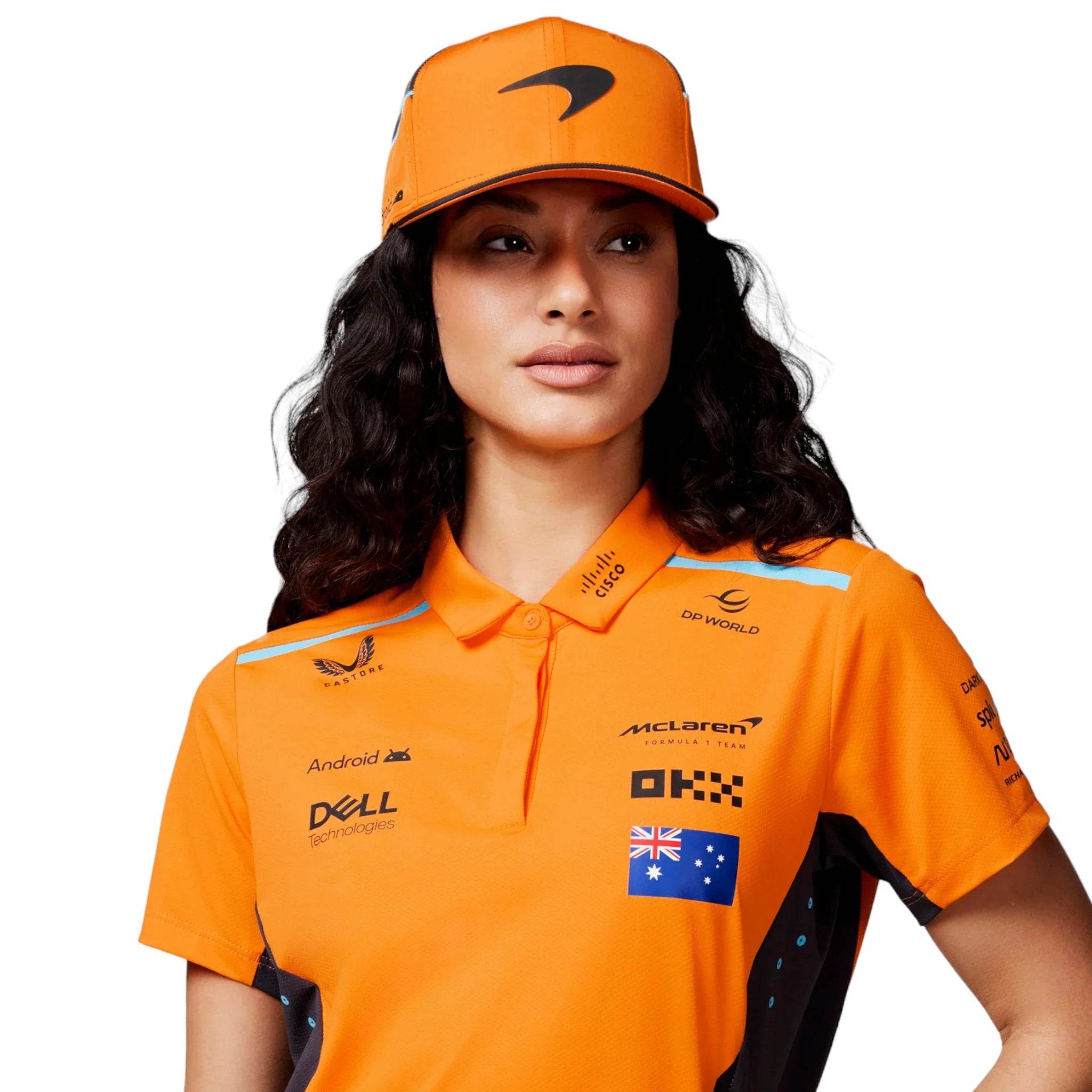 Womens Official Teamwear Polo Shirt Oscar Piastri Formula 1 - Dash Racegear Store