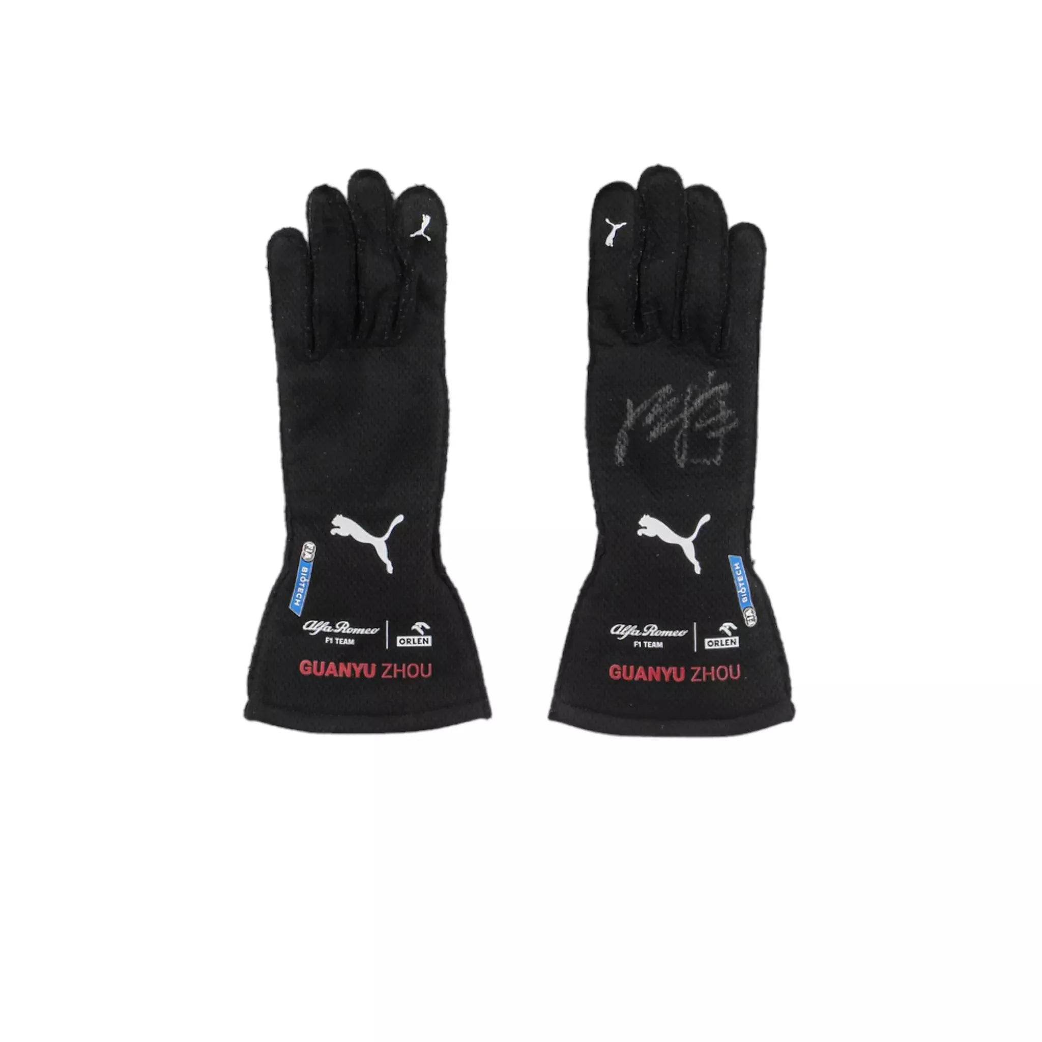 2022 ZHOU GUANYU FORMULA 1 RACE GLOVES - SINGAPORE GP - Dash Racegear Store
