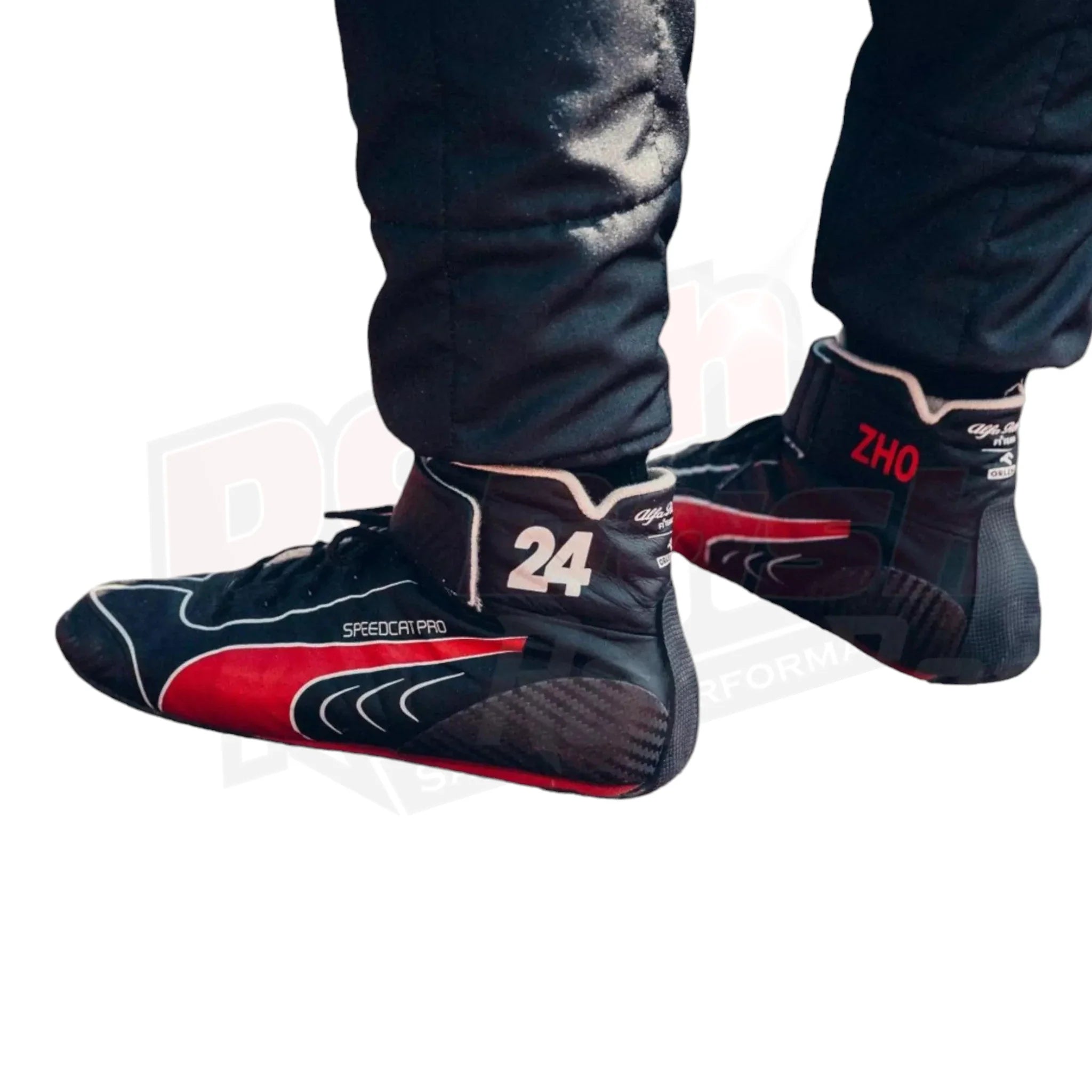 Zhou Guanyu 2023 Alfa Romeo F1 Team Race Boots - Dash Racegear Store