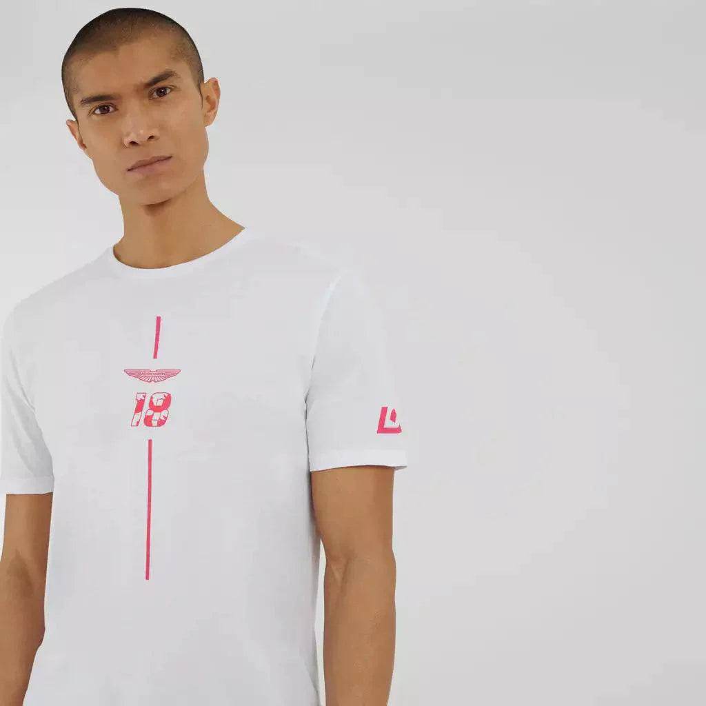 AMF1 Lance Stroll Limited Edition T-Shirt - White - Dash Racegear Store