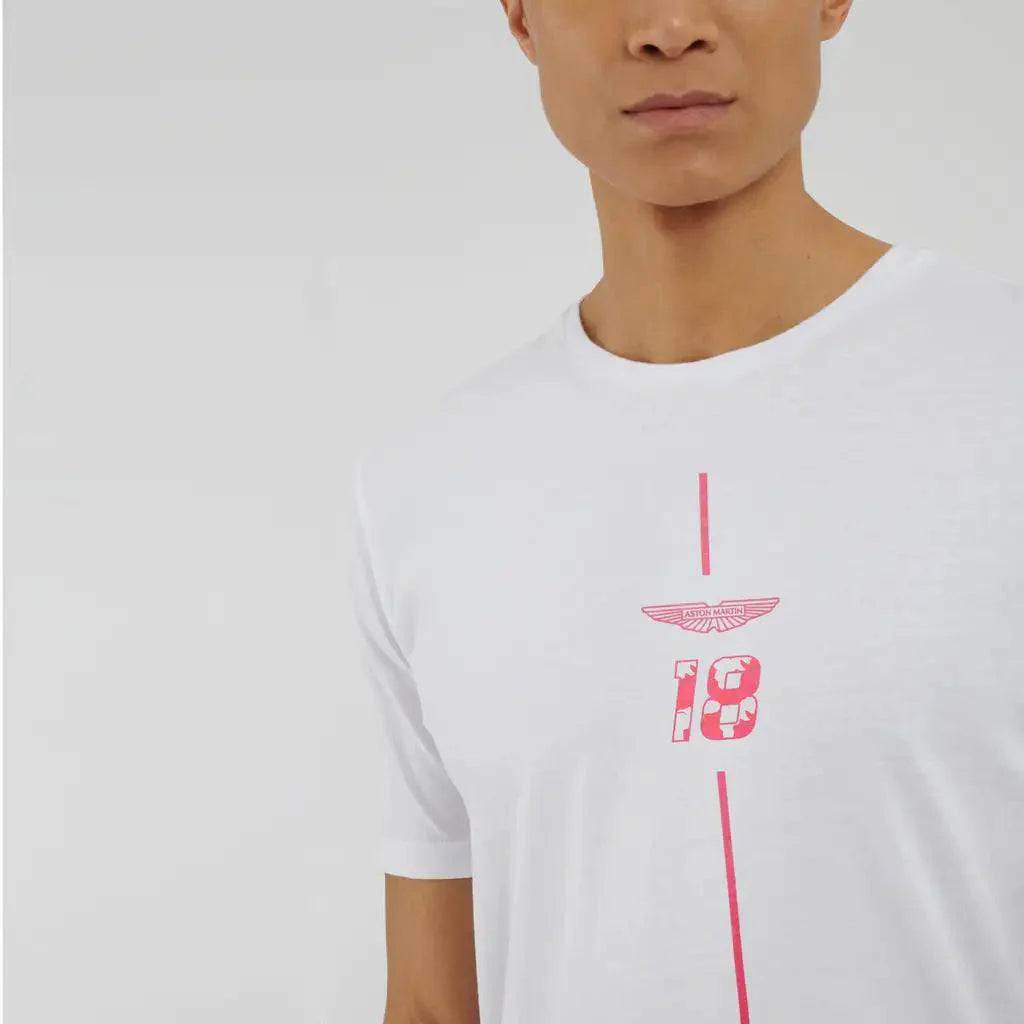 AMF1 Lance Stroll Limited Edition T-Shirt - White - Dash Racegear Store