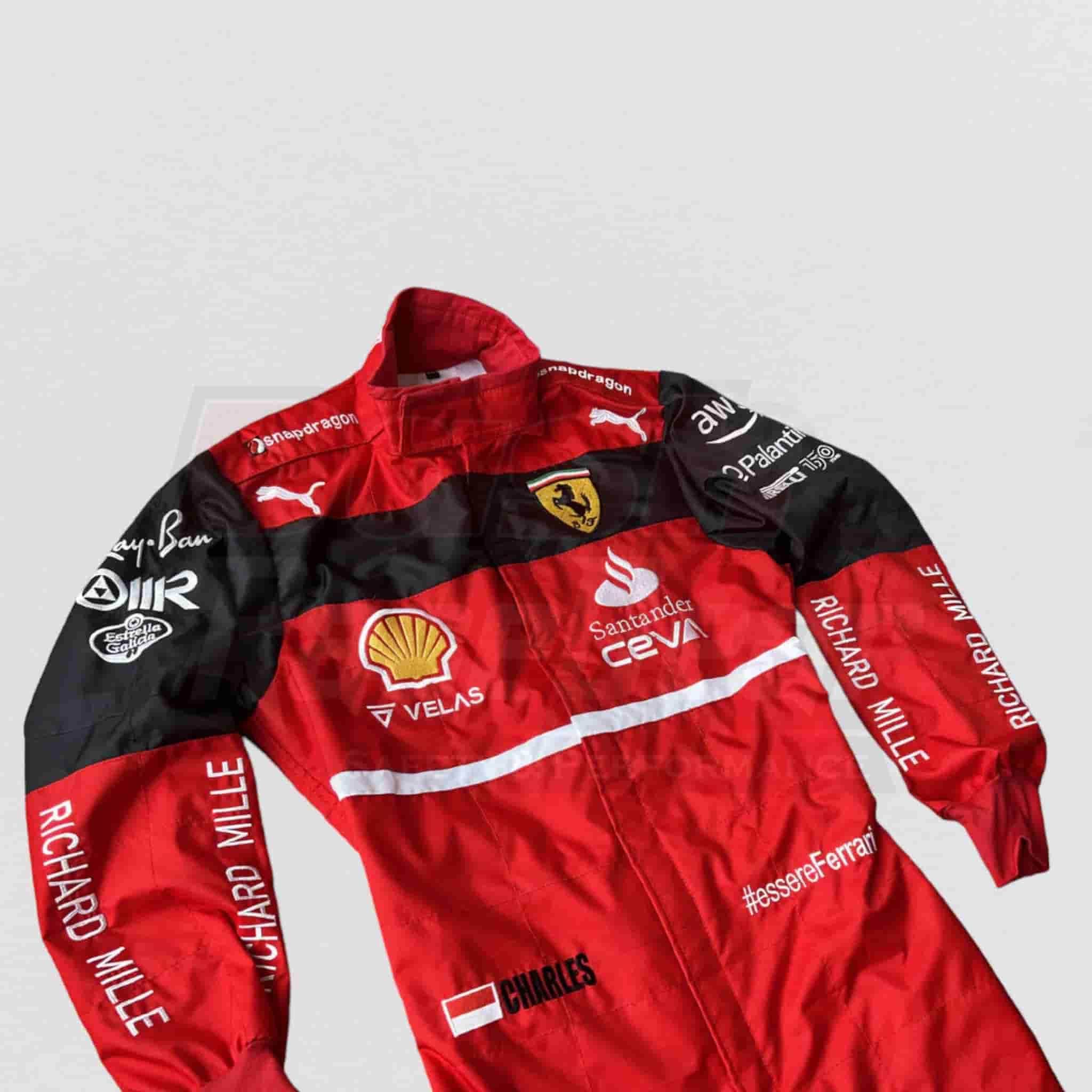 2022 Charles Leclerc Ferrari F1 Racing Suit - Dash Racegear Store