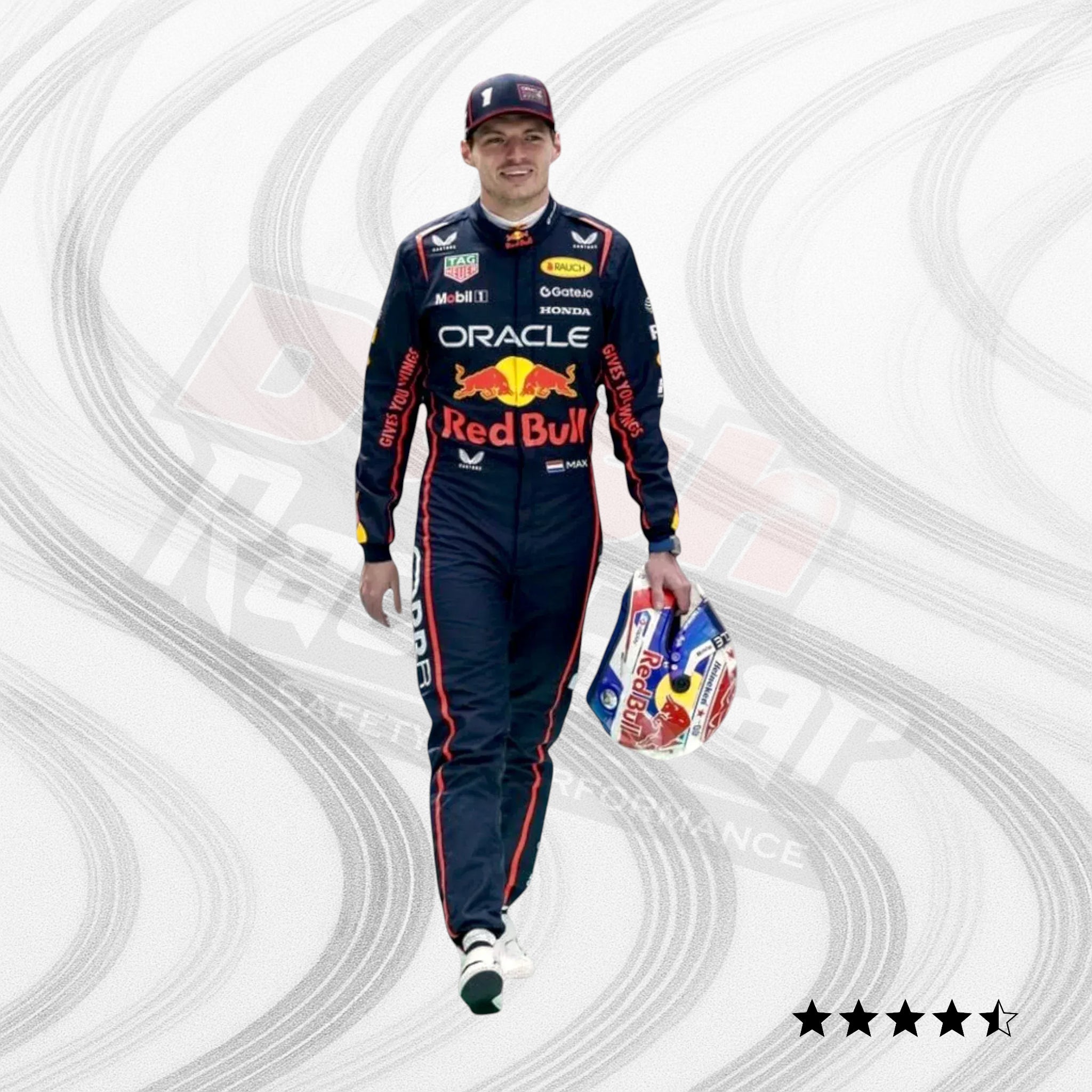 Max Verstappen 2025 Oracle Red Bull F1 Team Race Suit