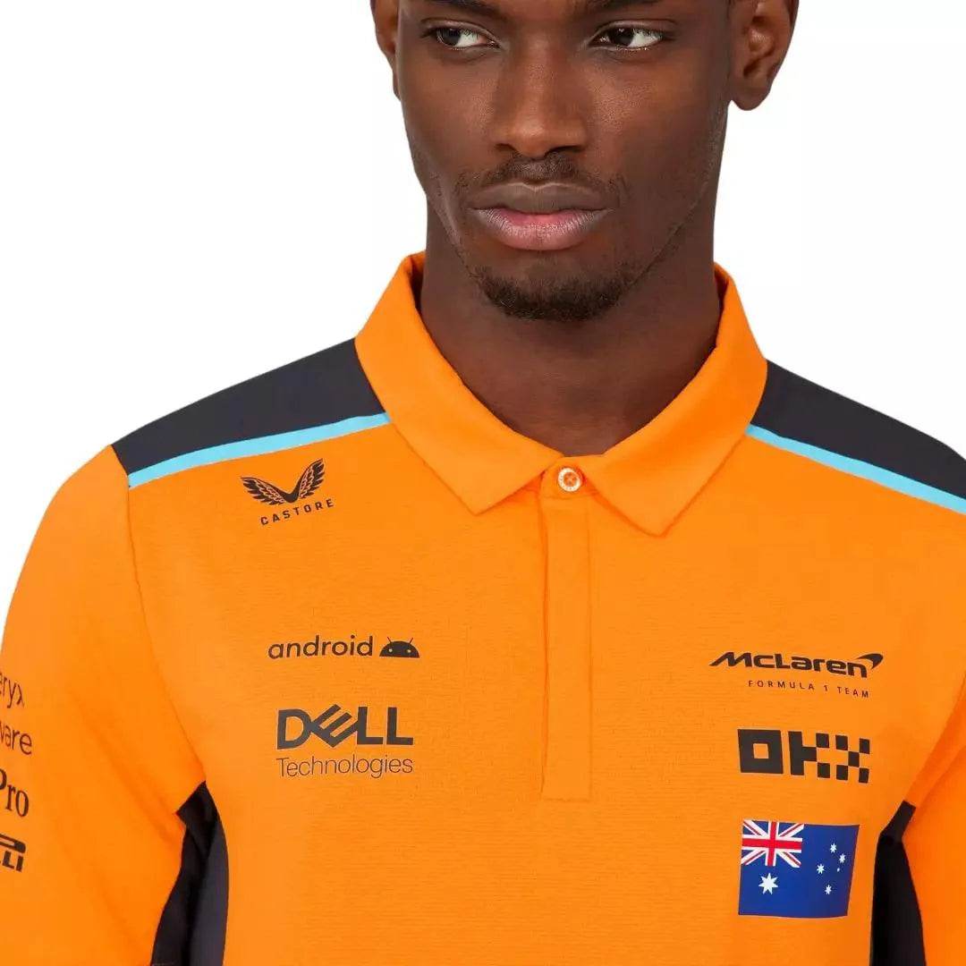 MENS McLAREN REPLICA POLO SHIRT OSCAR PIASTRI