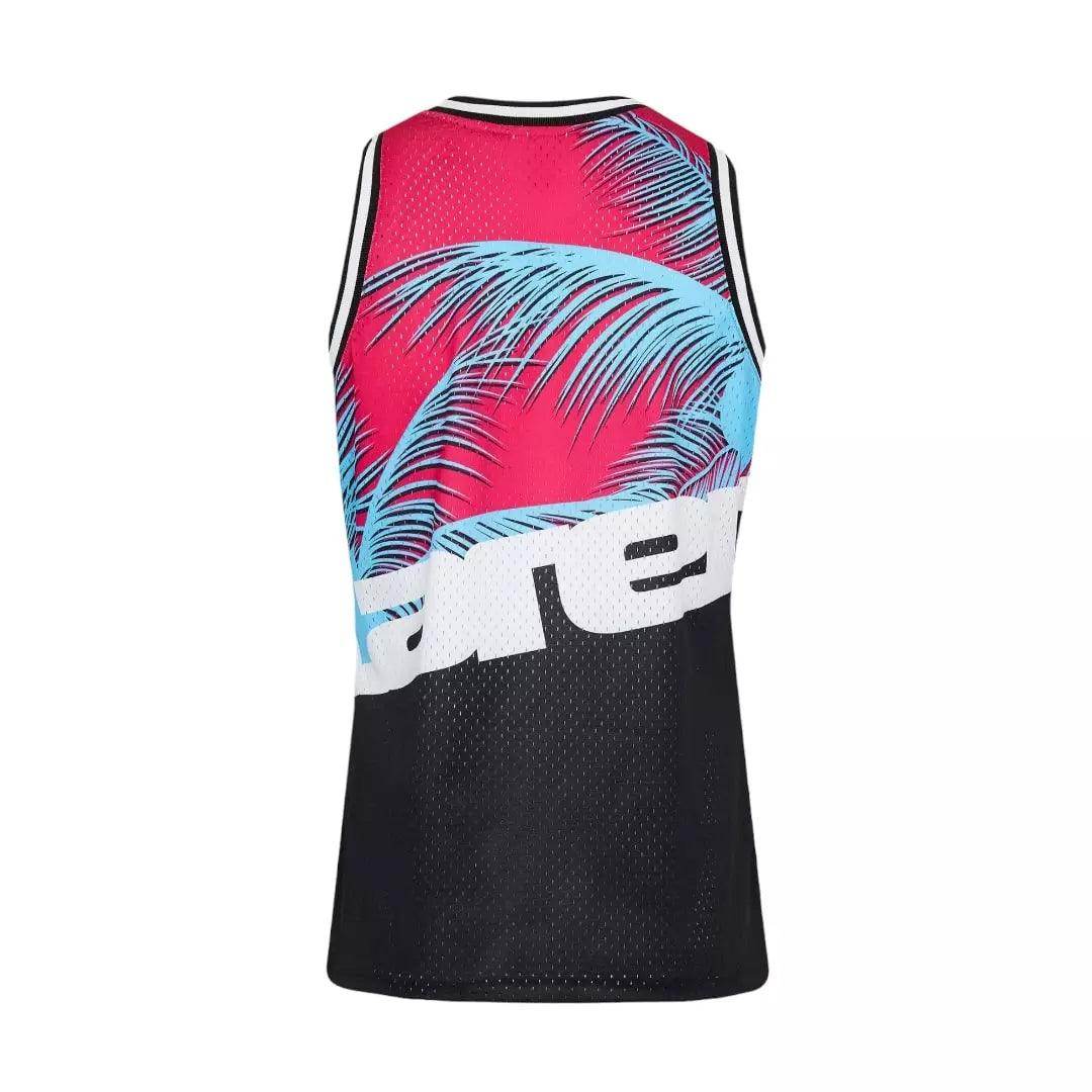 MIAMI GRAND PRIX MESH TANK - MITCHELL & NESS - BLACK/PINK - Dash Racegear Store