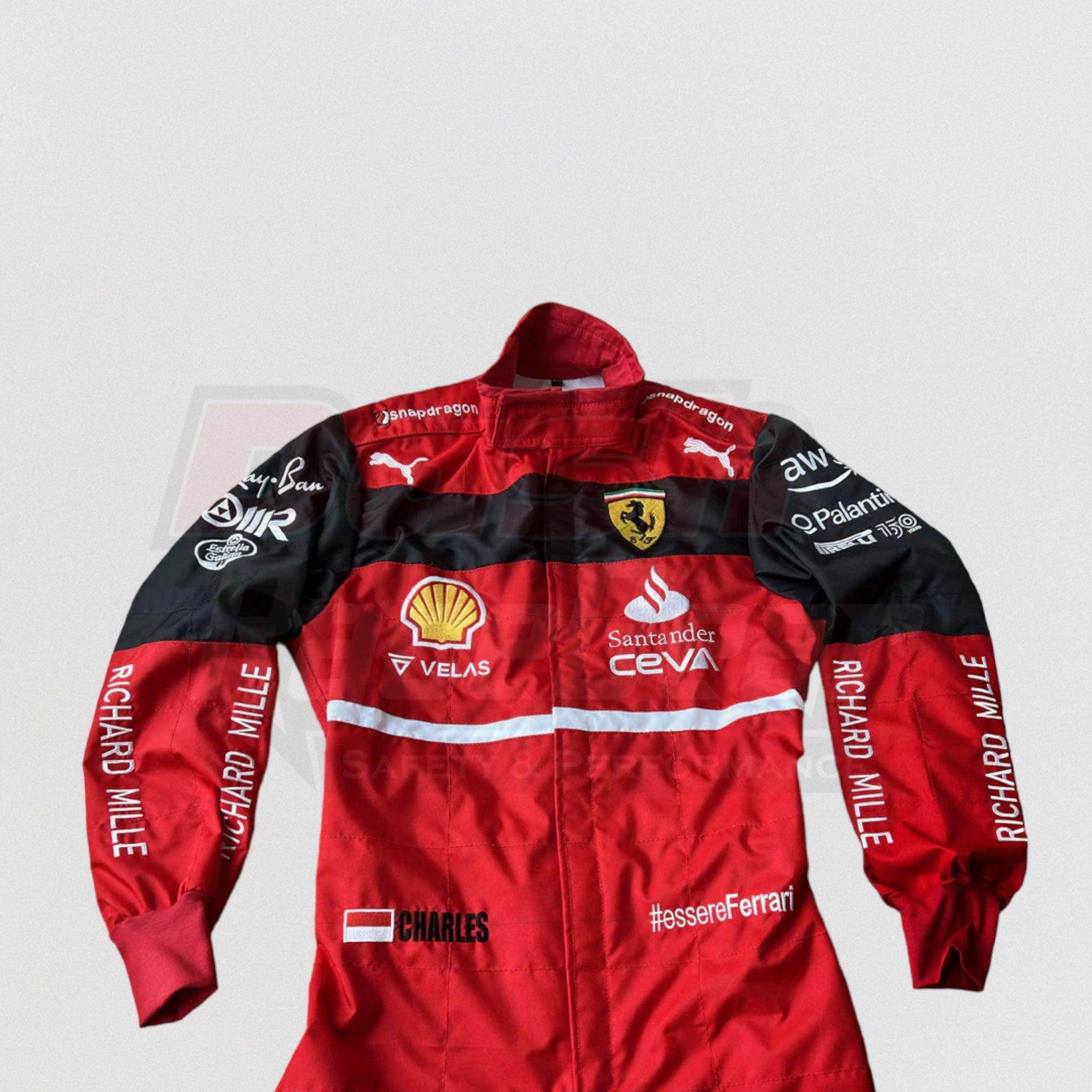 2022 Charles Leclerc Ferrari F1 Racing Suit - Dash Racegear Store